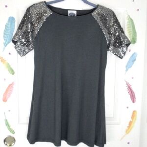 Gray ❤️ Silver Sleeves ❤️ DG2 top by Diane Gilman ❤️ top ❤️ ❤️ ❤️